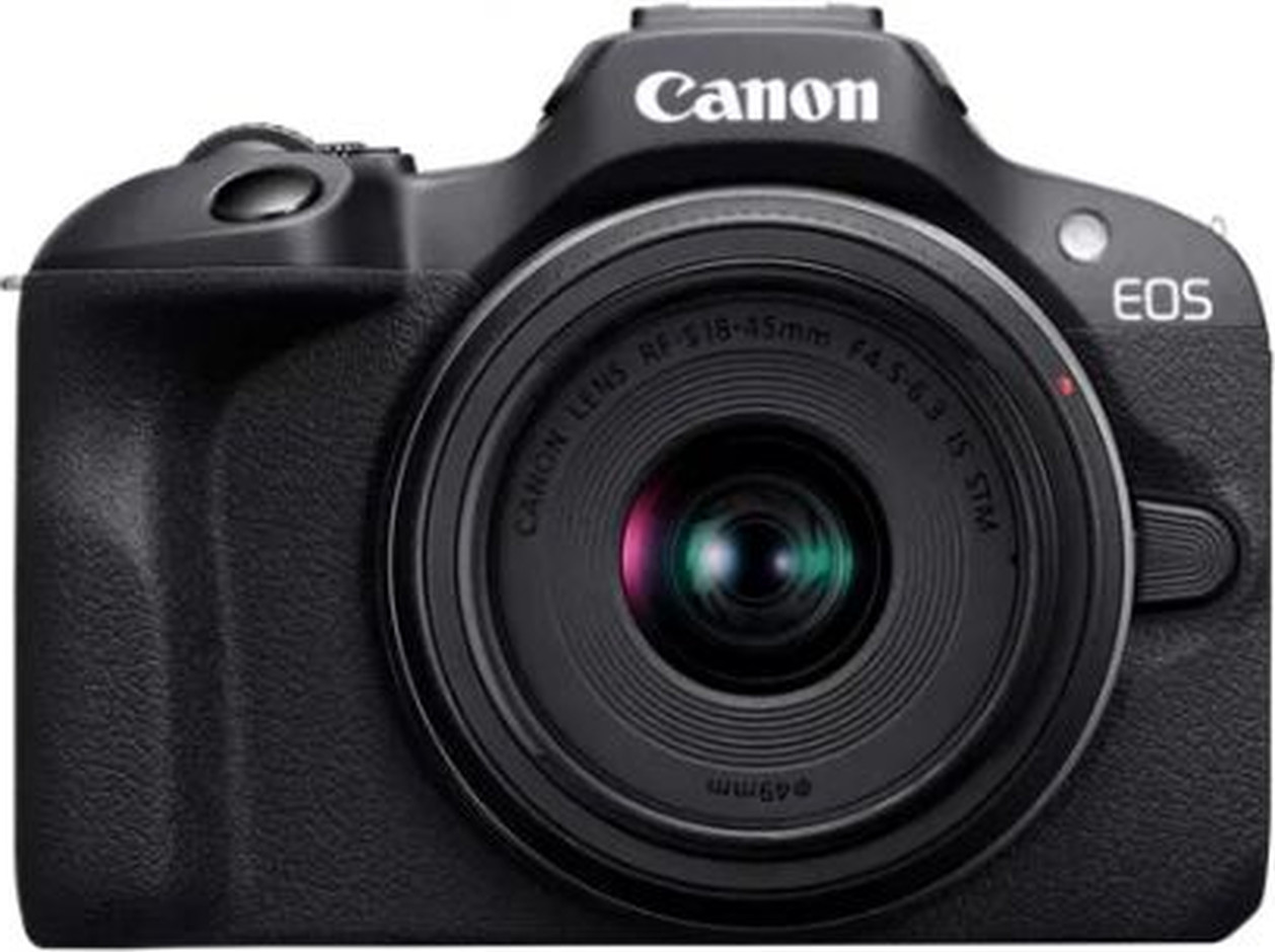 מצלמה ללא מראה מבית CANON קנון דגם EOS R100 RF-S 18-45MM 6052C034AA