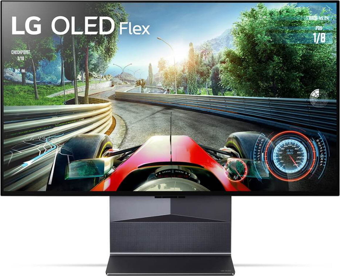 מסך מחשב גיימינג מקצועי קעורשטוח 42 LG אל גי OLED Flex 42LX3Q6LA