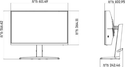 מסך גיימינג קעור 27 אינץ FJ-27900PR 180Hz FULL HD