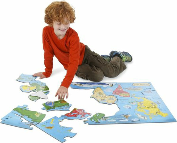 פאזל רצפה מפת העולם - Melissa and Doug