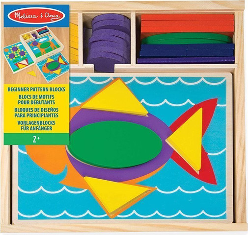 פאזל מעץ צורות גאומטריות למתחילים - Melissa and Doug