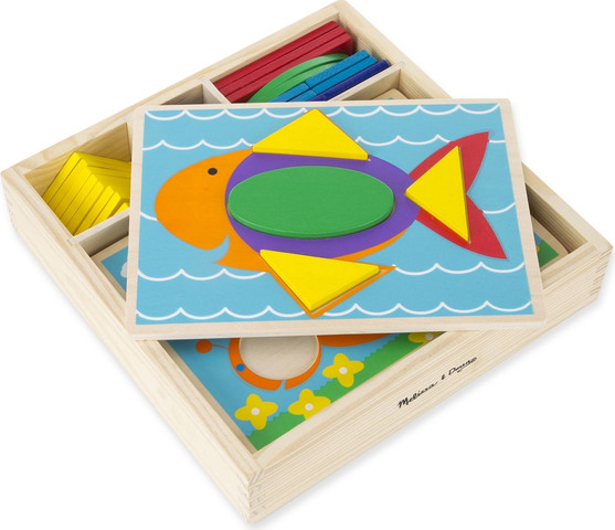 פאזל מעץ צורות גאומטריות למתחילים - Melissa and Doug