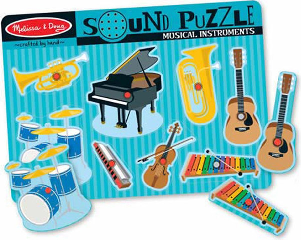 פאזל עץ כלי נגינה מנגנים - Melissa and Doug