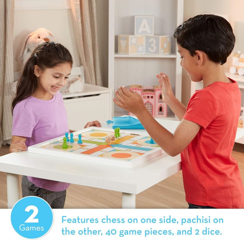 לוח משחק 2ב1 דגם Chess&Pachisi