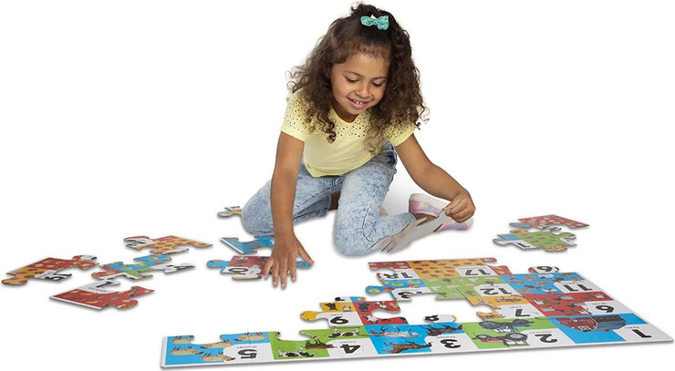 פאזל רצפה מספרים וחווה - Melissa and Doug