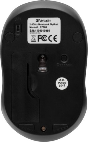 עכבר אלחוטי Verbatim GO NANO Wireless Mouse 1600 DPI ורוד עיצוב קומפקטי Nano USB