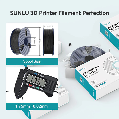 פילמנט PETG מבית Sunlu – למדפסות FDM ומותאם במיוחד עבור מערכות ams, עם איכות בלתי מתפשרת - צבע לבן