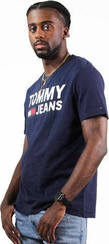 טי שירט Tommy Hilfiger לגבר דגם Jeans Lockup
