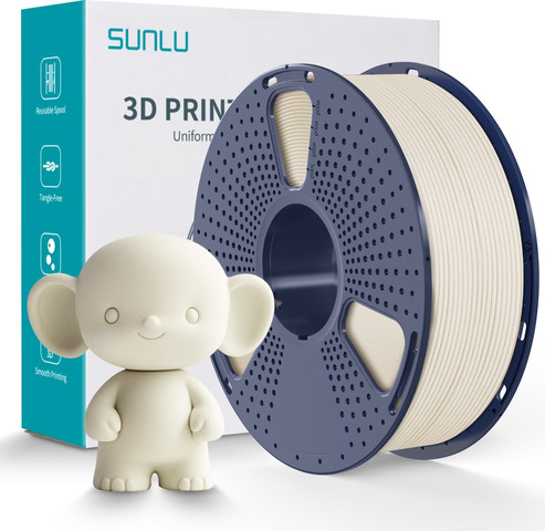 פילמנט PLA Meta – להדפסות מהירות - עם חוזק ואיכות משופרים, בצבע לבן קרם