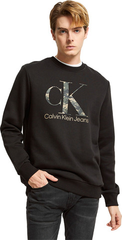 סווטשרט Calvin Klein לגברים דגם Camo Monogram