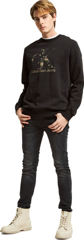 סווטשרט Calvin Klein לגברים דגם Camo Monogram