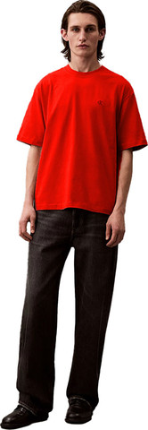 טי שרט Calvin Klein לגברים דגם Relaxed Crew Neck