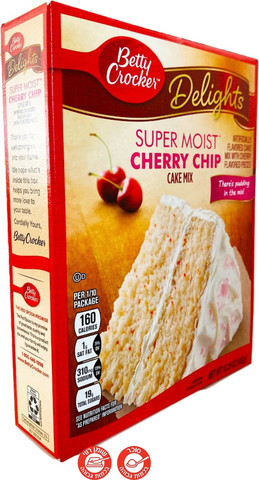 Betty Crocker Cherry Chip עוגה בטעם דובדבן להכנה