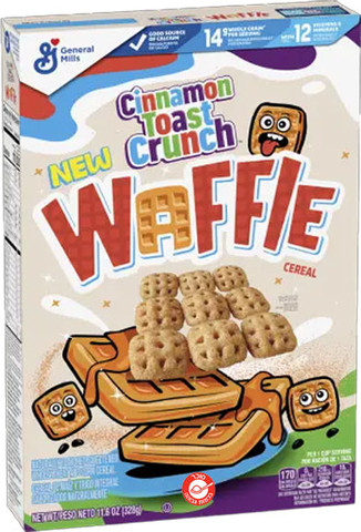 Cinnamon Toast Crunch Waffle דגני בוקר קינמון טוסט בצורת וופל בלגי