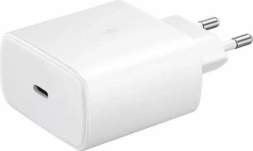 מטען קיר מהיר Samsung Super Fast Charger 45W בצבע לבן