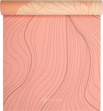 מזרן יוגה פרימיום 6 מ"מ דו צדדי REVERSIBLE PRINTED YOGA MAT DAHLIA GRAINS