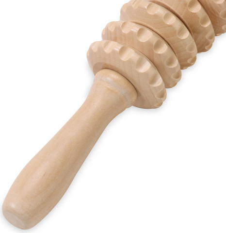 רולר עיסוי קמור מעץ - RELAX CURVED MASSAGE ROLLER
