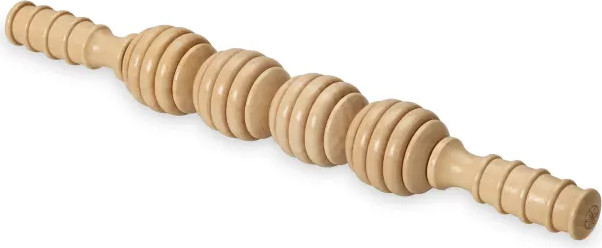 מוט עיסוי גלי מעץ RELAX MASSAGE ROLLER - NATURAL