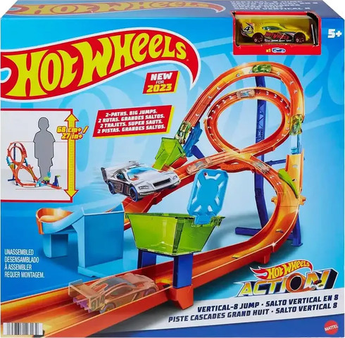 הוט ווילס אקשן מארז 2 מסלולים מפותלים - Hot Wheels
