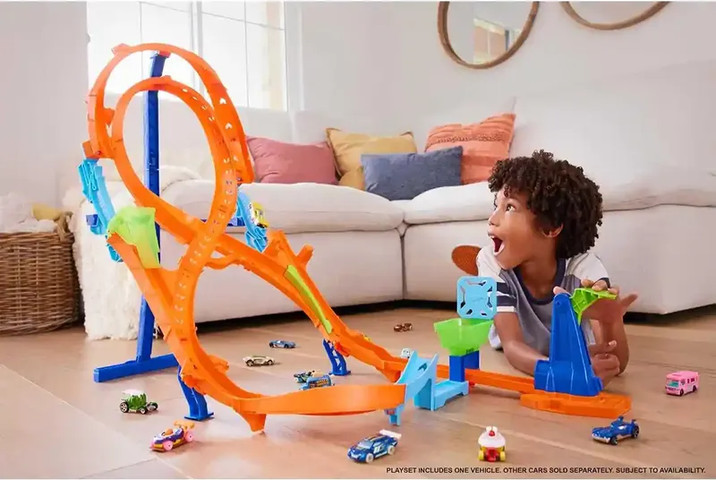 הוט ווילס אקשן מארז 2 מסלולים מפותלים - Hot Wheels