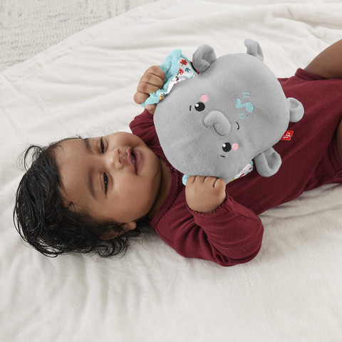 בובת פיל מרגיעה מקטיפה דגם Plush Elephant Baby Toy, Portable Sound Machine with Music and Vibrations