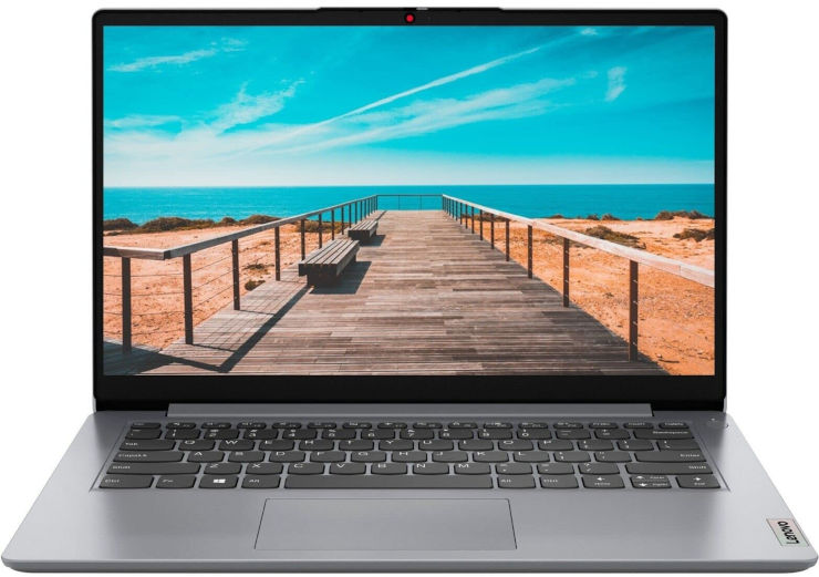 מחשב נייד חדש אלגנטי ובמראה צעיר מבית LENOVO דגם Ideapad 1 הכולל מעבד Pentium N5030 זיכרון 4GB MEM דיסק קשיח 128GB SSD מסך 14 אינץ' מערכת הפעלה WIN 11 HOME