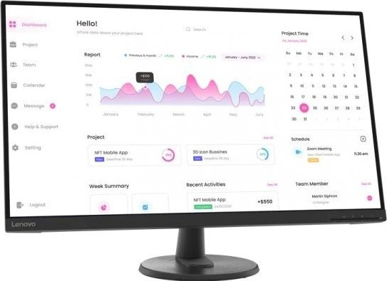 מסך מחשב Lenovo D32-40 FHD VA LED 31.5" 66FCGAC2IS
