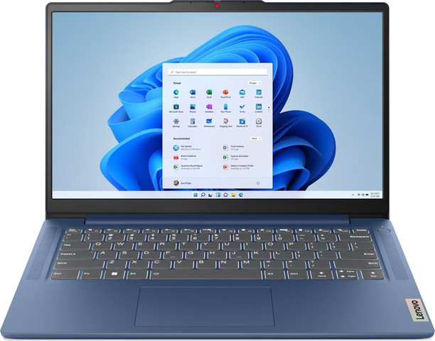 מחשב נייד Lenovo IdeaPad Slim 3 14IAN8 14'' FHD Intel N200 4GB 128GB Windows 11 S - צבע כחול