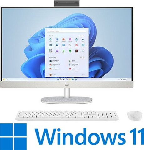 מחשב All-in-One עם מסך מגע HP 27 - צבע לבן פנינה