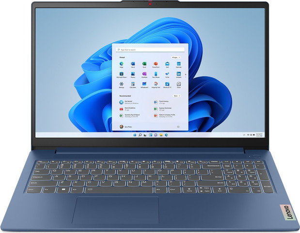 מחשב נייד Lenovo IdeaPad Slim 3 15.6" FHD - מעבד Intel N200 - זיכרון 8GB - כונן 128GB - צבע Abyss Blue - כולל Win 11 Home S