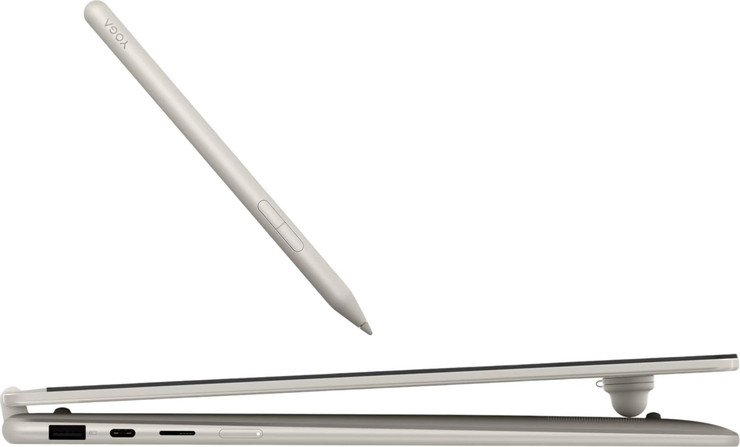 מחשב נייד עם מסך מגע Lenovo Yoga 7 16" OLED 2-in-1 - מעבד AMD Ryzen AI 7 445 - זיכרון 32GB - כונן 512GB SSD - צבע Seashell - כולל Win 11 Pro