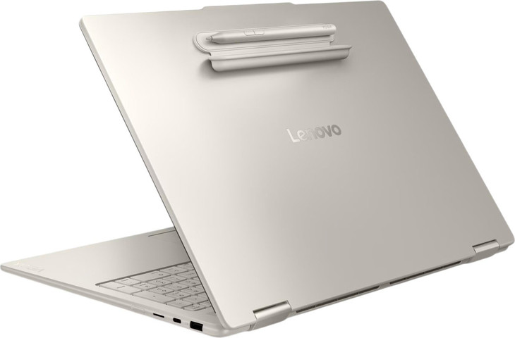 מחשב נייד עם מסך מגע Lenovo Yoga 7 16" OLED 2-in-1 - מעבד AMD Ryzen AI 7 445 - זיכרון 32GB - כונן 512GB SSD - צבע Seashell - כולל Win 11 Pro