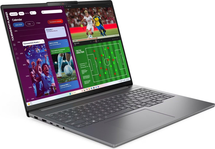 מחשב נייד Lenovo IdeaPad Pro 5 16" 2.8K OLED - מעבד Intel Core Ultra 9 386H - כרטיס מסך RTX 5050 - זיכרון 32GB - כונן 1TB SSD - צבע Luna Grey - כולל Win 11 Pro