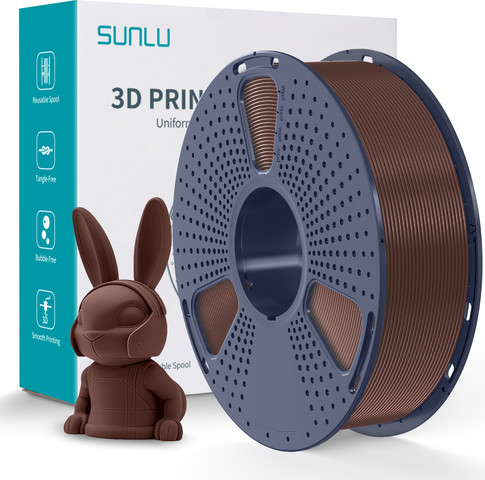 פילמנט PLA Meta – להדפסות מהירות - עם חוזק ואיכות משופרים, בצבע חום שוקולד