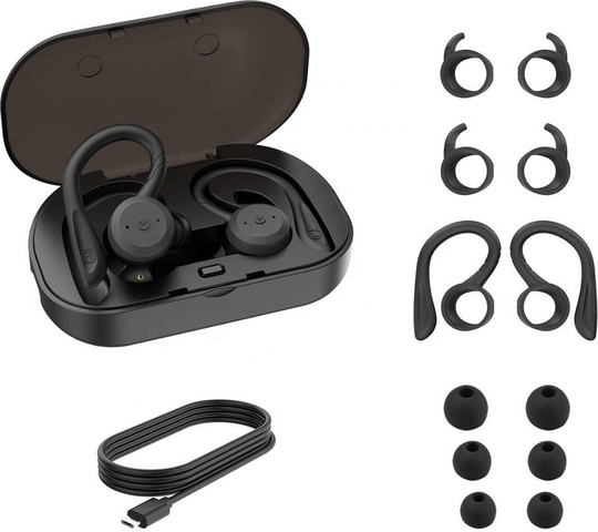 אוזניות ספורט  Bluetooth אלחוטיות סטריאו TWS עם מיקרופון מובנה וערכת הטענה מהירה