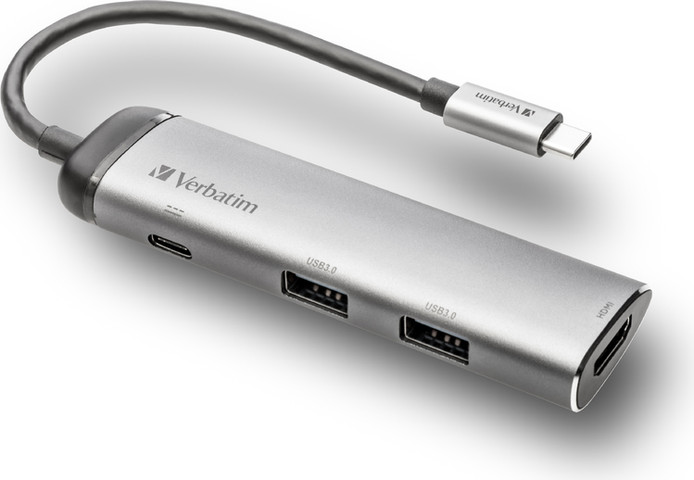 תחנת עגינה VERBATIM USB-C™ MULTIPORT HUB USB 3.1 GEN1 / U3.0 / HDMI