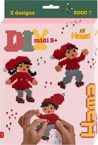 חרוזי גיהוץ קופסא קטנה - גמדים - Hama