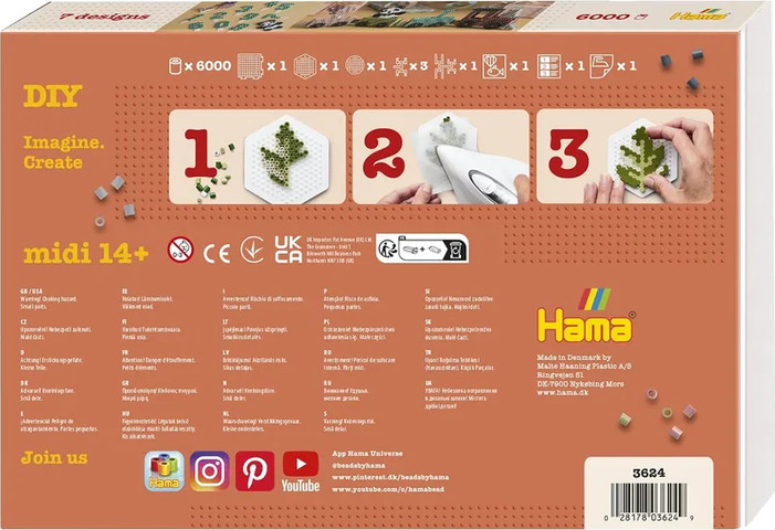 חרוזי גיהוץ רכבת יום הולדת - Hama