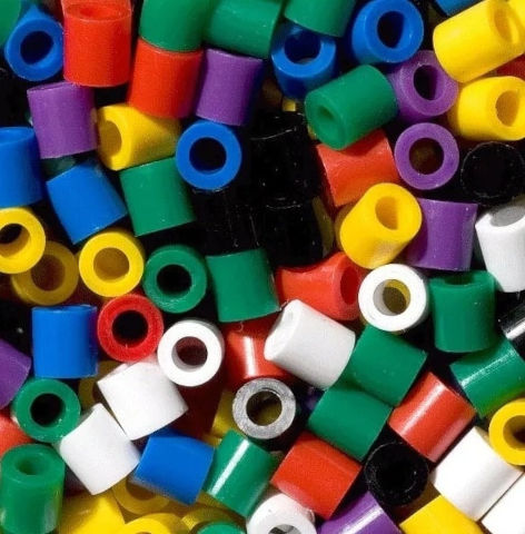 חרוזי גיהוץ גדולים שקית 500 חרוזים - צבעוני
