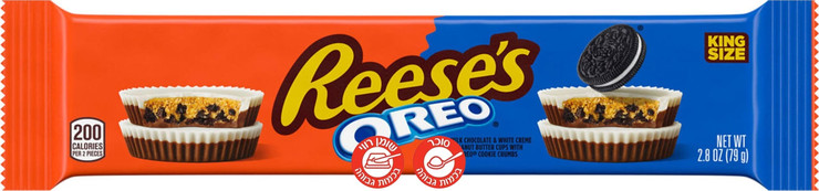 Oreo Reeses 79g בבלעדיות ! אוראו ריסס שוקולד לבן