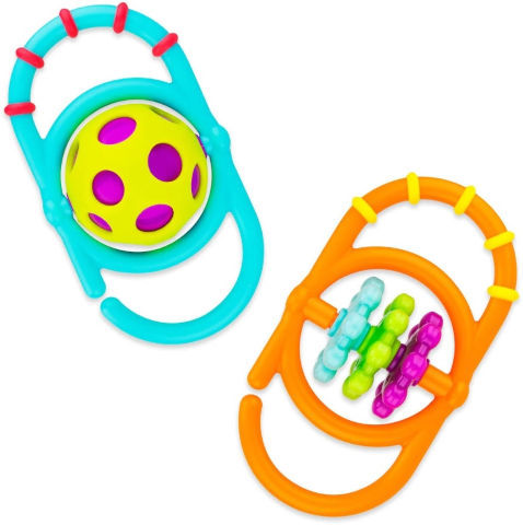 זוג נשכנים עם רעשן מתחברים אחד לשני Linky Links