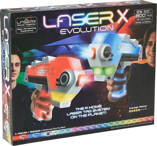 זוג רובי לייזר רבולושיין LASER X REVOLUTION משנה צבע Laser X - ClipToys