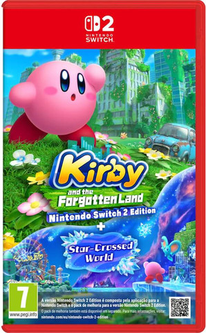 משחק Kirby and The Forgotten Land + Star Crossed World עבור קונסולת Nintendo Switch 2 נינטנדו Nintendo Switch 2 Kirby and The Forgotten Land