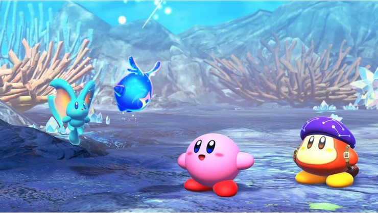 משחק Kirby and The Forgotten Land + Star Crossed World עבור קונסולת Nintendo Switch 2 נינטנדו Nintendo Switch 2 Kirby and The Forgotten Land