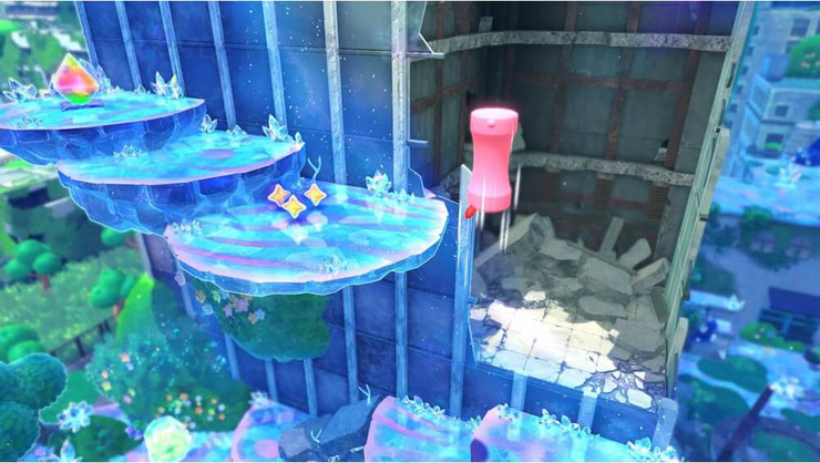 משחק Kirby and The Forgotten Land + Star Crossed World עבור קונסולת Nintendo Switch 2 נינטנדו Nintendo Switch 2 Kirby and The Forgotten Land