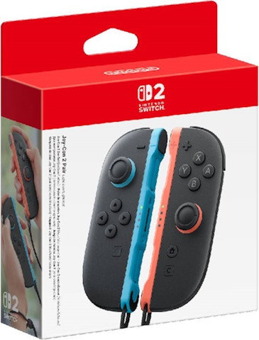 זוג בקרי Joy-Con כחול ואדום לקונסולת Nintendo Switch 2 נינטנדו NS2 Joy-Con כחול+אדום