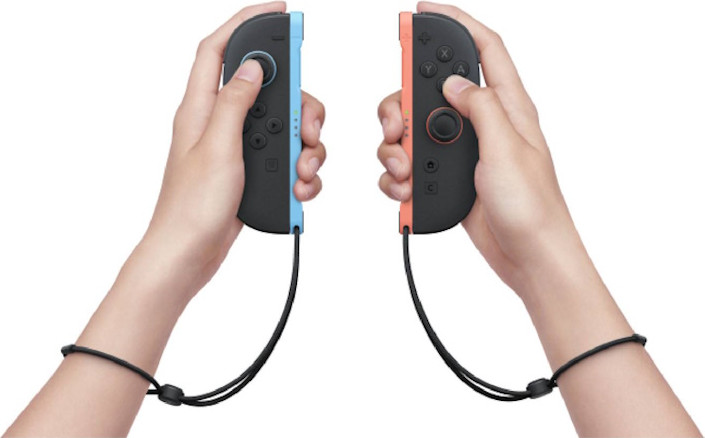 זוג בקרי Joy-Con כחול ואדום לקונסולת Nintendo Switch 2 נינטנדו NS2 Joy-Con כחול+אדום