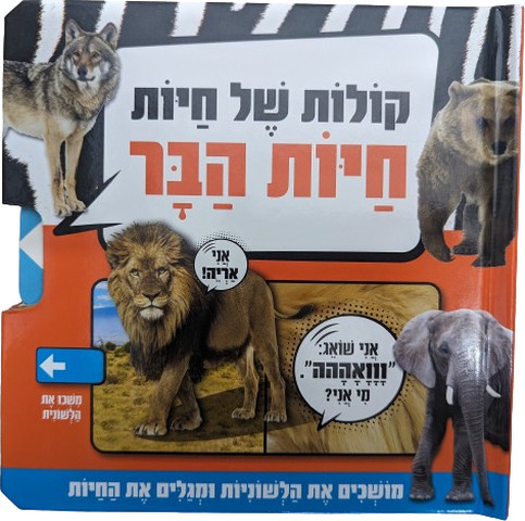 קולות של חיות הבר: ספר חלוניות להיכרות עם חיות הבר