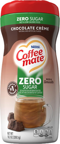 Coffee Mate Chocolate Cream Zero מלבין קפה נסטלה ללא סוכר בטעם קרם שוקולד