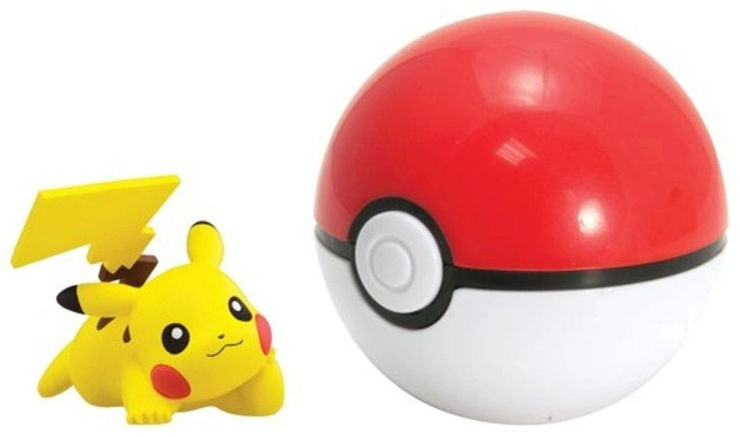 דמות פעולה של פוקימון עם כדור בליסטר - Pikachu + POKE BALL